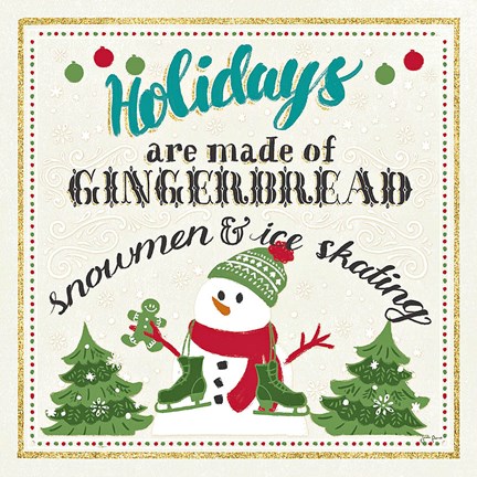 Framed Winter Wonderland IV on White Print