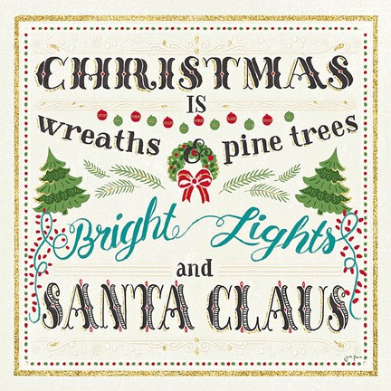 Framed Winter Wonderland VI on White Print