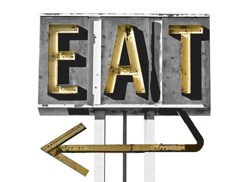 Framed Eat Print
