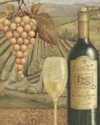 Framed French Vineyard VI Print