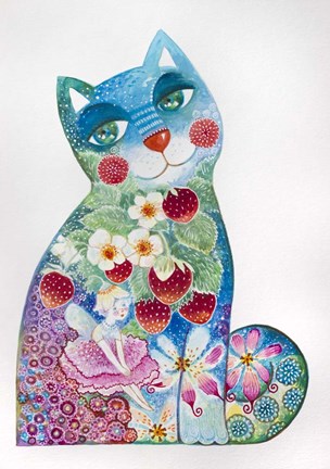 Framed 1 Magic Cat Print