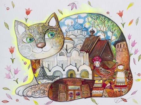 Framed Russian Suzdal Print