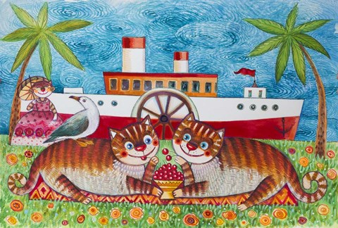 Framed La Mer  Qu'on Voit Danser.. Print