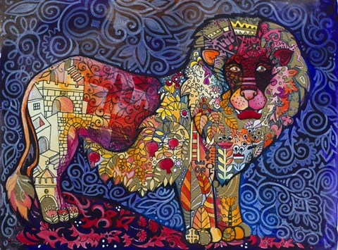 Framed Lion The King Print