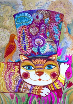 Framed Cat in the Hat 2 Print