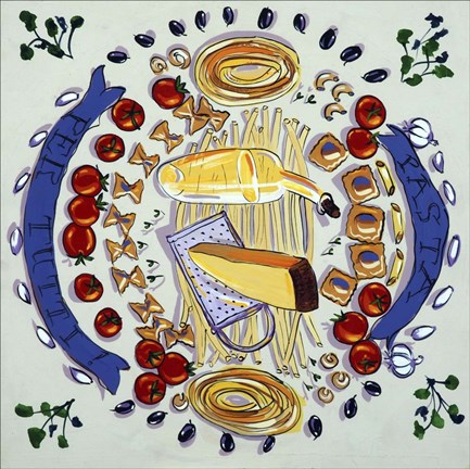 Framed Pasta Per Tutti II Print