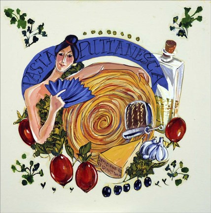 Framed Pasta Puttanesca Print