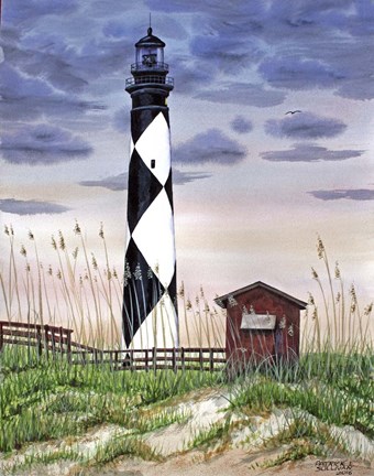 Framed Lighthouse 2016 Print