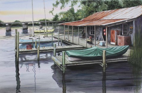 Framed New River Print