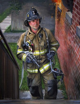 Framed Lieutenant Print