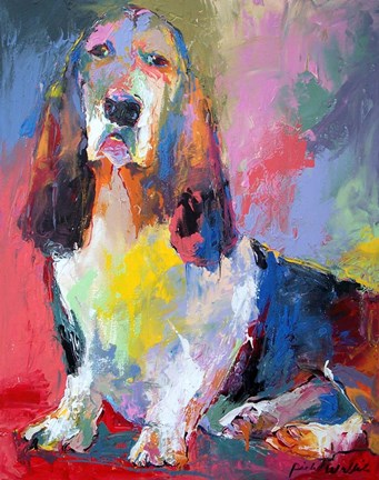 Framed Basset Hound Print