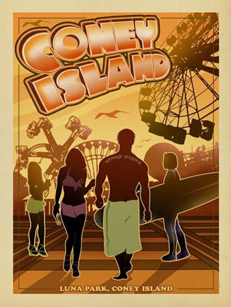 Framed Coney Island Print