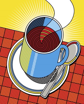 Framed Diner Coffee Print