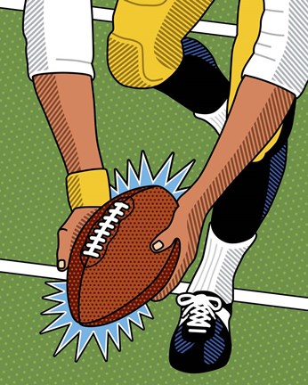 Framed Franco Immaculate Reception Print