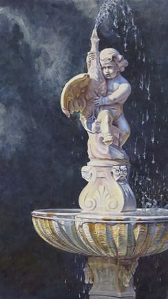 Framed Alone In The Garden Print