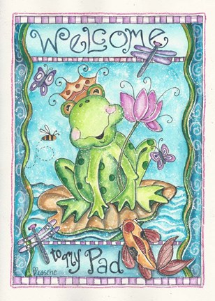 Framed Welcome To My Pad Print