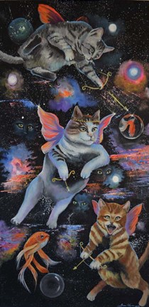 Framed Cat Heaven Print