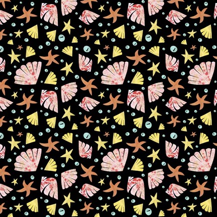 Framed Coastal Pattern 2 Print