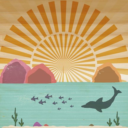 Framed Ocean View Print