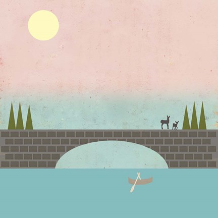 Framed When Country Meets The Sky Print