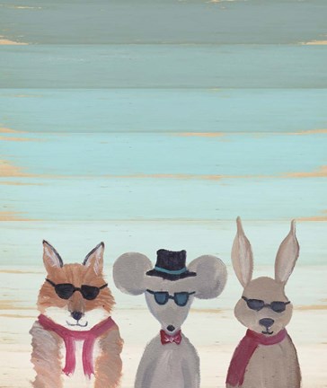 Framed Hipster Animals Print