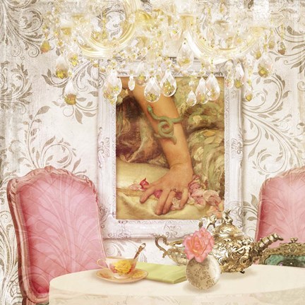 Framed Hotel Regina Paris High Tea Print