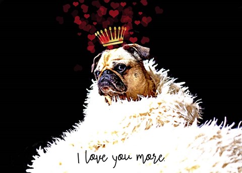 Framed Pug Love Print