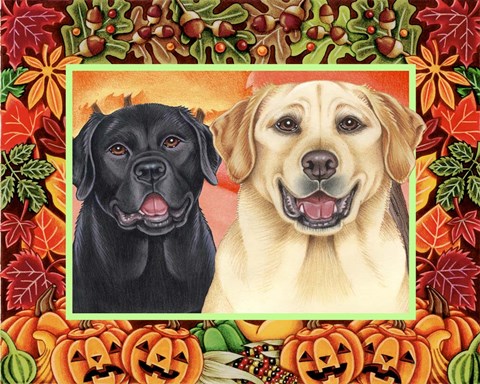 Framed Autumn Border Print