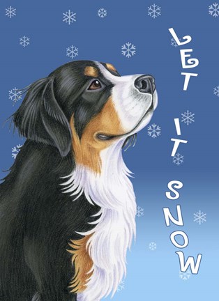 Framed Let It Snow Print