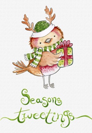 Framed Red Birds Gift Print