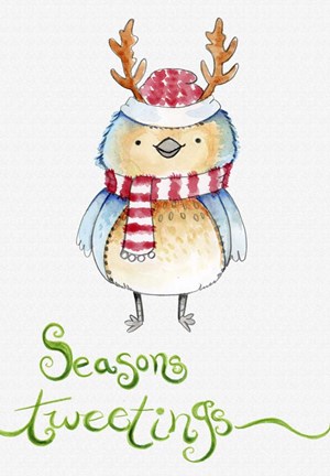 Framed Reindeer Tweet Print