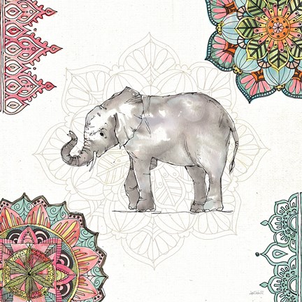 Framed Mandala Morning II Print