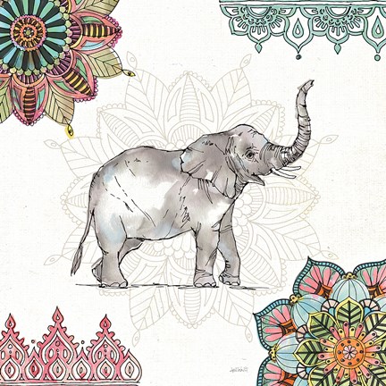 Framed Mandala Morning III Print