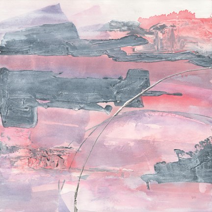 Framed Whitewashed Blush II Print