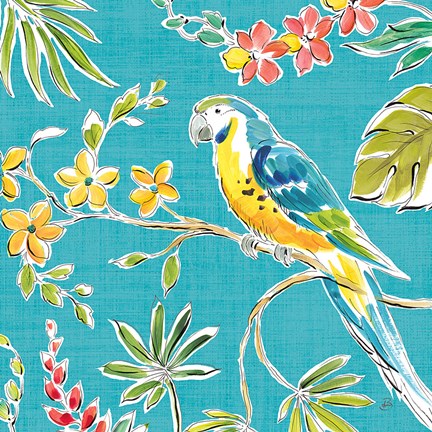 Framed Tropical Oasis IV Print