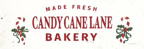 Framed Christmas in the Heartland V Red Words Crop Print