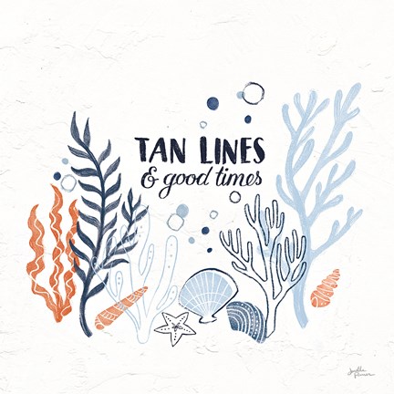 Framed Simple Sea IV Print