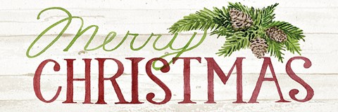 Framed Holiday Sayings II on Wood Whitewash v2 Print