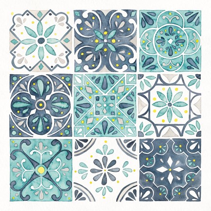 Framed Garden Getaway Pattern I Print