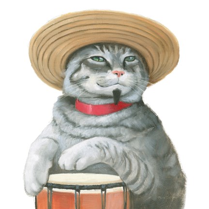 Framed Cattitude II Print