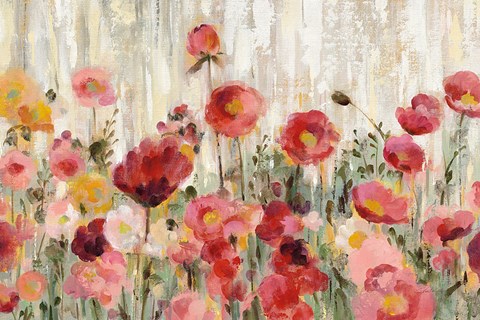 Framed Sprinkled Flowers Crop Print