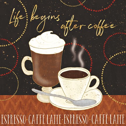 Framed Fresh Coffee II Print