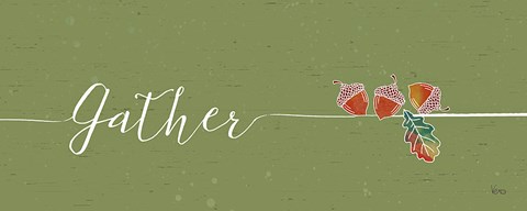 Framed Underlined Fall II Color Print