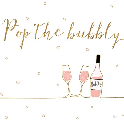 Framed Underlined Bubbly VII Print