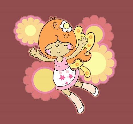 Framed Flying Fairy Print