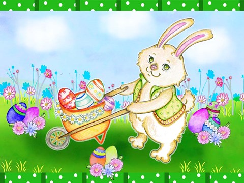 Framed Wheelbarrow Print