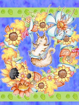 Framed Swing Into Fall Print