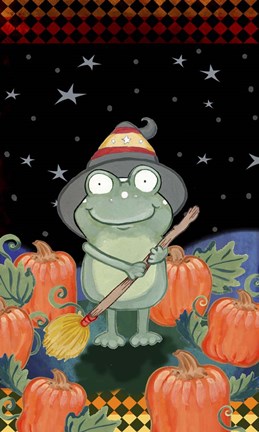 Framed In The Pumpkin Patch Print