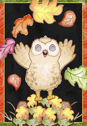 Framed Leaf Pile Print