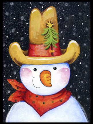 Framed Tall Hat Print